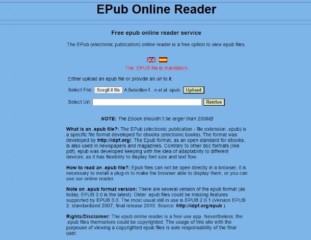 Epub online Reader