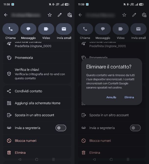 Come eliminare un contatto già bloccato su WhatsApp