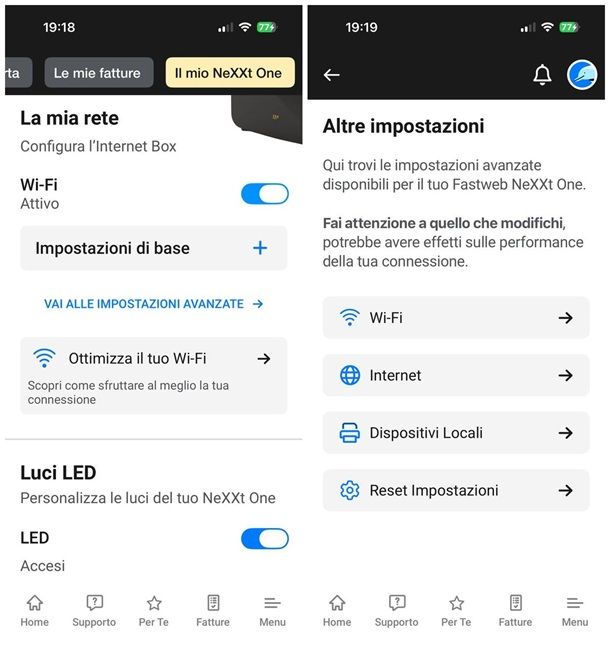 Come accedere alla pagina del mio router tramite app