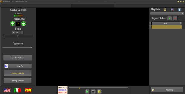 interfaccia Karaoke 5 Lite