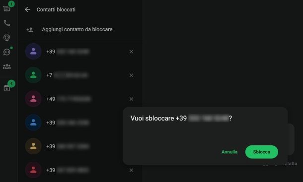 Come ripristinare un contatto bloccato su WhatsApp