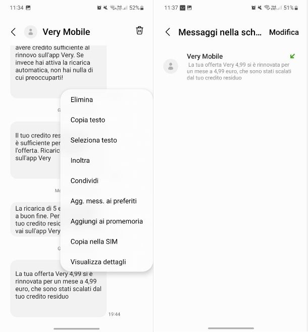 Come spostare SMS da Samsung a SIM