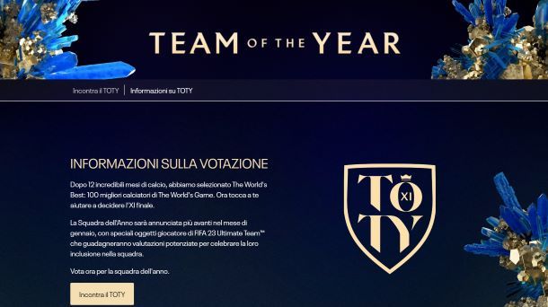 Come votare i TOTY FIFA 1