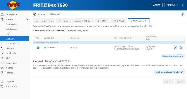 Come abilitare VPN su FRITZ Box