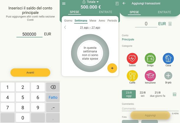 Budget app gestione spese personali