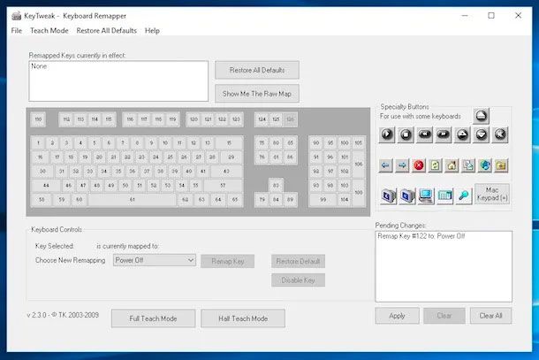 Come configurare tasti della tastiera