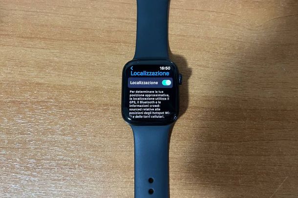 Come attivare localizzazione su Apple Watch