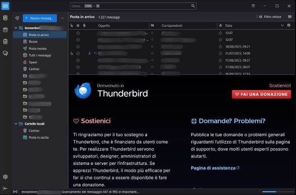 Thunderbird per Windows