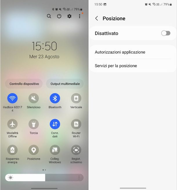 Come disattivare la localizzazione su Samsung