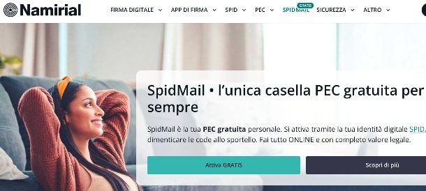 Pec gratis SpidMail