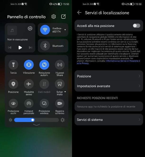 Come disattivare la localizzazione su Huawei