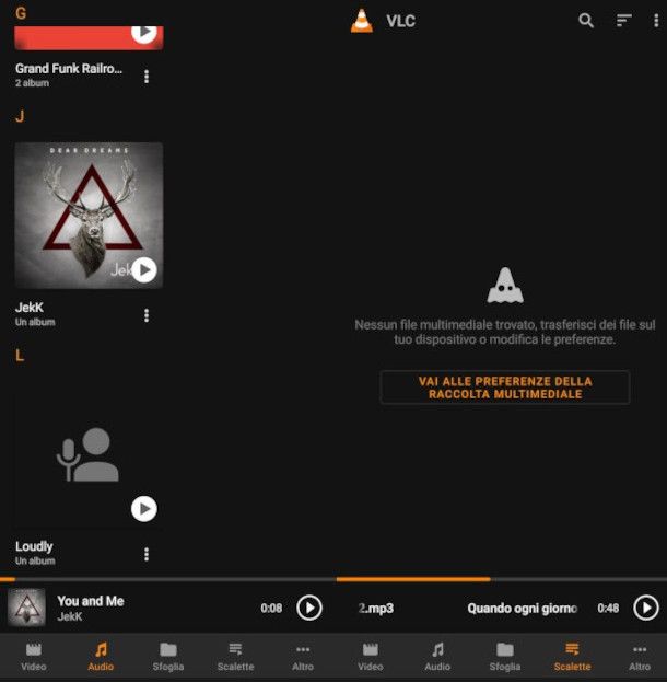 schermate app VLC