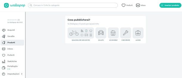 Wallapop vendita prodotti di seconda mano