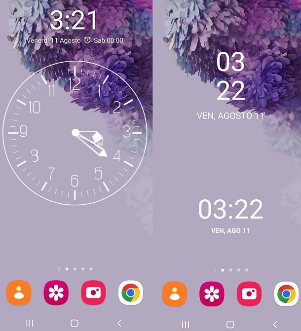 Widget orologi per Android