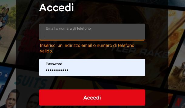 Netflix accesso