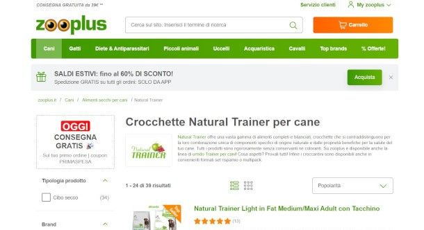 home page sito Zooplus