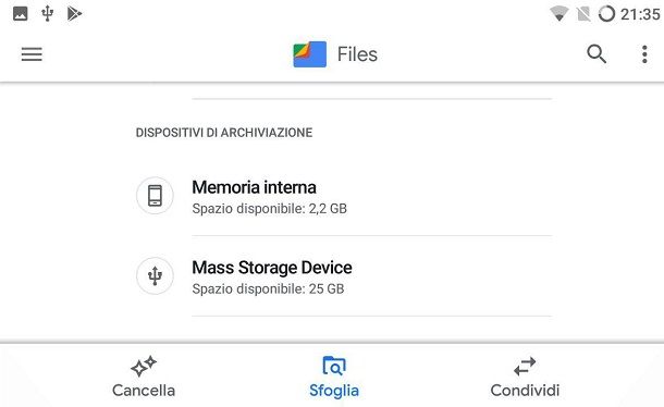 Come usare la chiavetta USB sul tablet