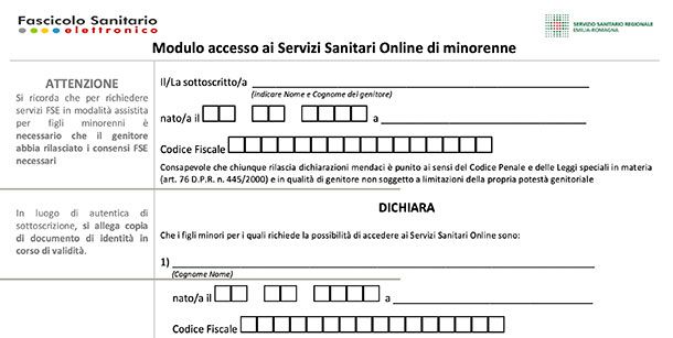 Come fare il Fascicolo Sanitario ai bambini