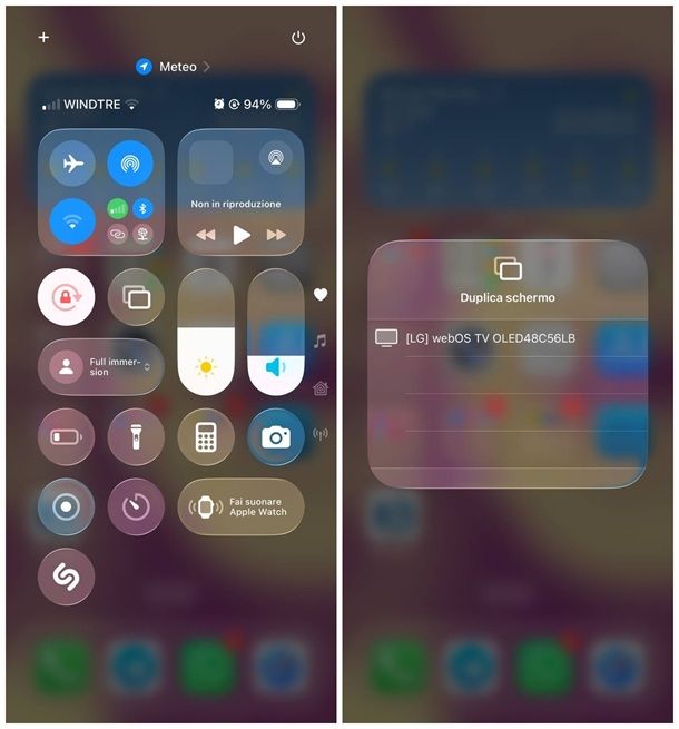 Come duplicare schermo iPhone