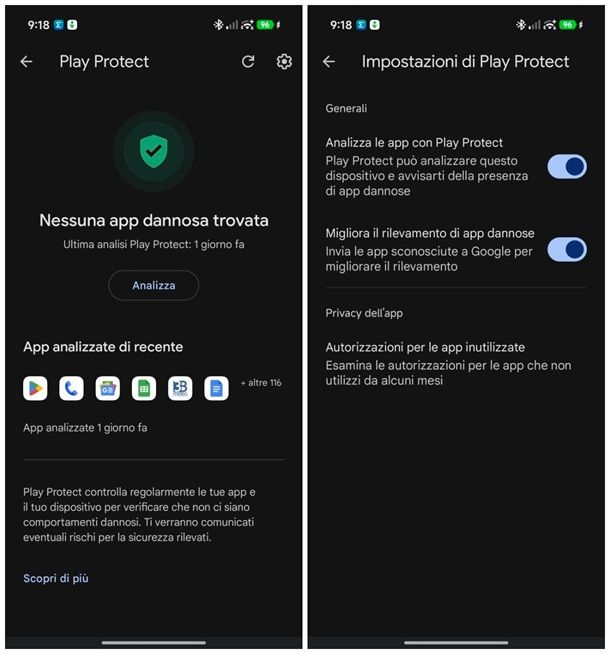 Antivirus Android Google Play Protect
