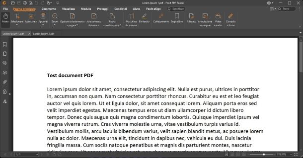 Foxit PDF Reader per Windows