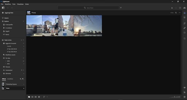 Come ordinare le foto in Lightroom