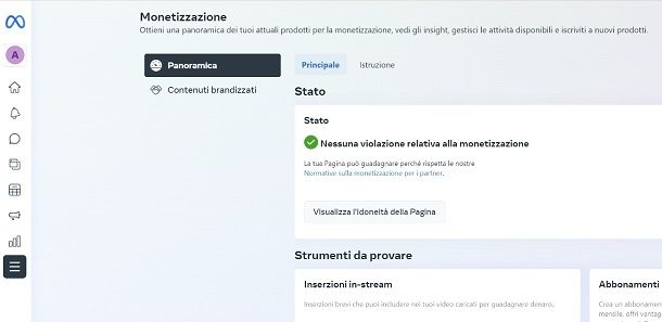 monetizzazione facebook