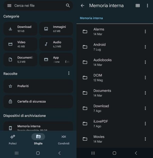 Come mettere la password a una cartella su Android