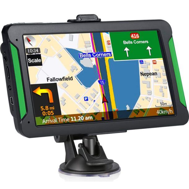 Navigatore Satellitare Per Auto E Camion Da 7 Pollici – Mappe 2023 Aggiornabili, Guida Vocale, Allarme Autovelox E FM