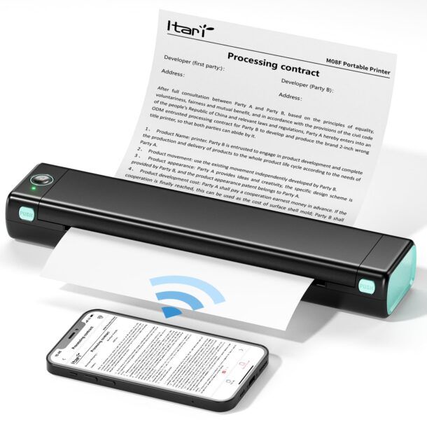 Acquista Mini stampante per adesivi, stampante termica portatile senza fili  Bluetooth