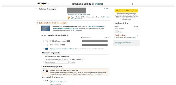 Come pagare in contanti su Amazon