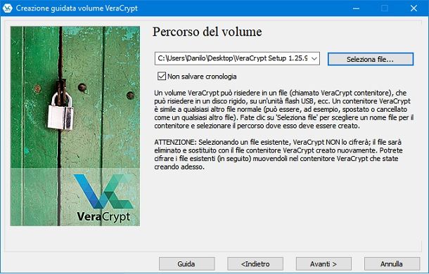 VeraCrypt per una cifratura a prova di ladro