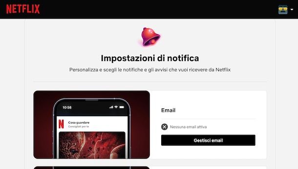 Notifiche Netflix