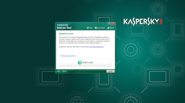 Antivirus autoavviante Kaspersky Rescue Disk