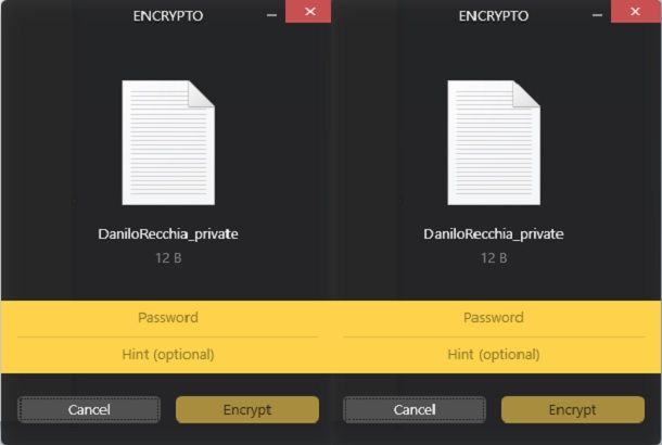 Decriptare con Encrypto