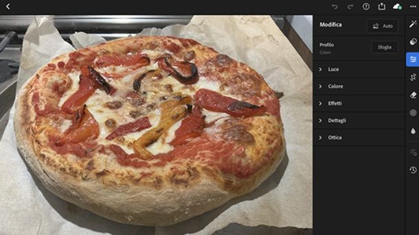 Photoshop iPadOS app per modificare foto