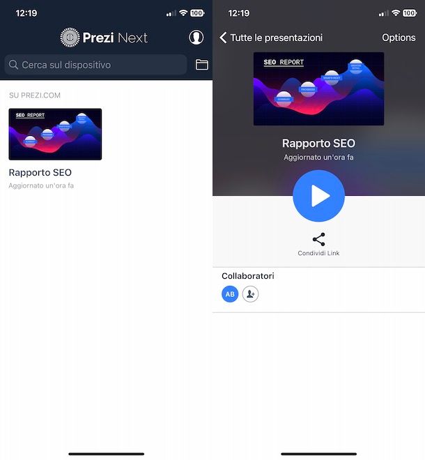 App Prezi Viewer