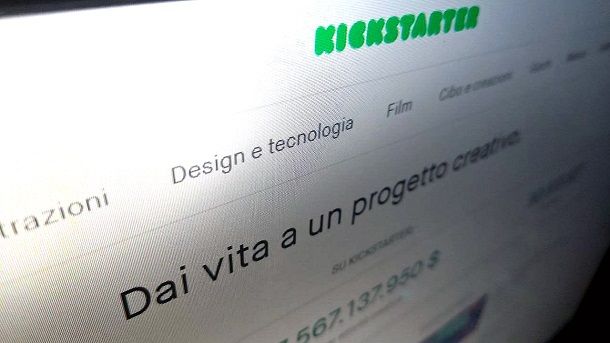 Kickstarter Come fare un sito di crowdfunding