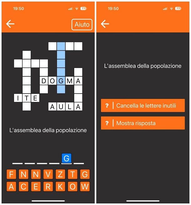 Programmi per iPhone: cruciverba