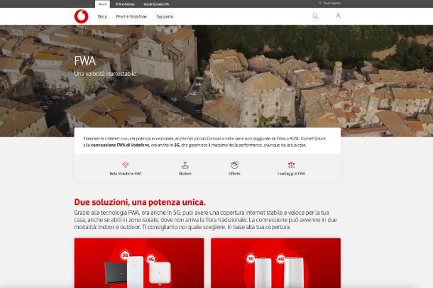 App per Vodafone FWA