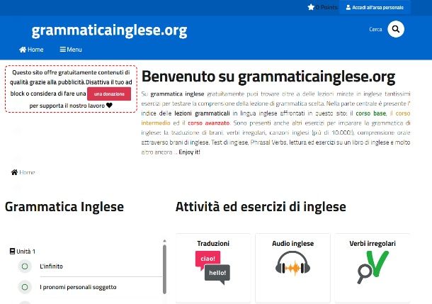 Altri siti grammatica inglese