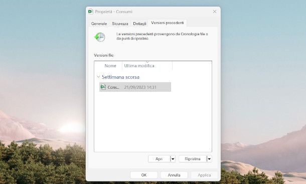 Cronologia file Windows 11