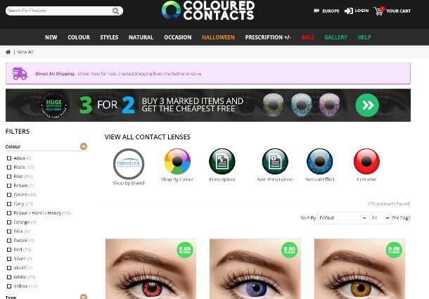 ColouredContacts