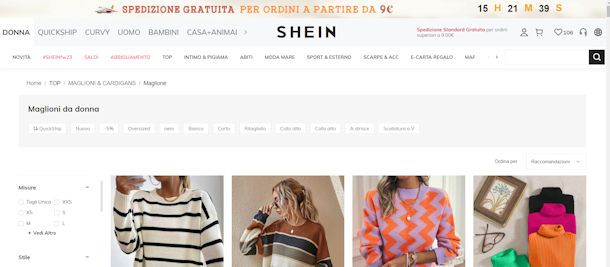 Abbigliamento donna su SHEIN