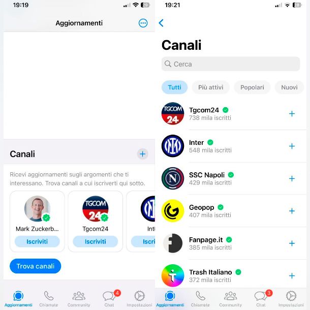 Come funzionano i canali WhatsApp