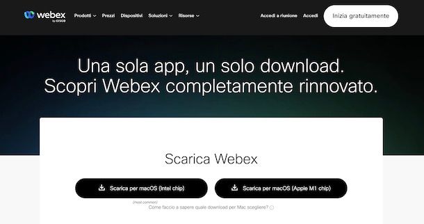 Scaricare Webex