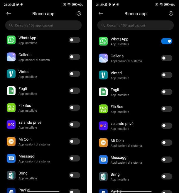 Come togliere il blocco app su Xiaomi