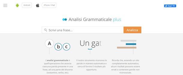 Analisi Grammaticale Plus