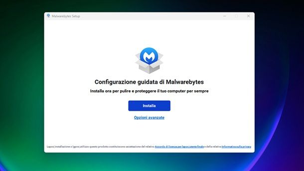 Installa Malwarebytes Windows 11