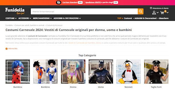 Vestiti di Carnevale su Funidelia